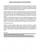 Indices macroeconómicos “tasa de desempleo”