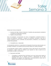 Módulo de Cultura Ambiental. Página 1