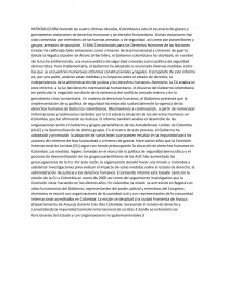 Los conflictos en Colombia. Página 1