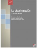¿Qué es discriminación?