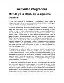 Actividad integradora mi vida
