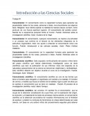 Introducción a las Ciencias Sociales Trabajo #1