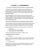 Resumen de la mano y la herramienta