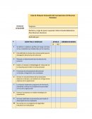 Lista de Chequeo Evaluación del macroproceso de Recursos Humanos