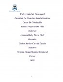 Trabajo de Proyecto de vida