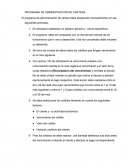 PROGRAMA DE ADMINISTRACION DE CARTERA EL SARC