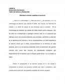 Taller de lectura y Redacción - Sherlock crimino analista al servício