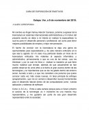Carta de exposición de emotivos