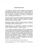 EXPOSICIÓN DE MOTIVOS ANTECEDENTES LEGALES