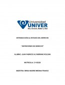 INTRODUCCIÓN AL ESTUDIO DEL DERECHO “DEFINICIONES DE DERECHO”