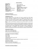 Historia clinica. Dolor fuerte en costado del abdomen