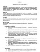 Resumen de popuesta de proyecto agropecuario
