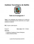 Las estrategias más exitosas en el control de calidad en empresas del ramo automotriz de la región sureste de Coahuila