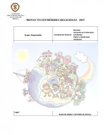 PROYECTO EFEMÉRIDES RELIGIOSAS 2015. Página 1