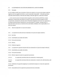 LA SUSPENSION DE LOS ACTOS RECLAMADOS EN EL JUICIO DE AMPARO. Página 1