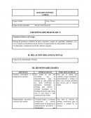 DESCRIPCION DEL CARGO . Área: Ventas