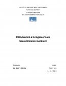 Trabajo de mantenimiento mecanico