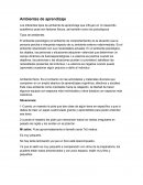 Los diferentes tipos de ambiente de aprendizaje que influyen en mi desarrollo académico pues son factores físicos, asi también como los psicológicos