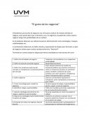 El guion de los negocios