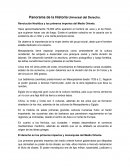 Panorama de la Historia Universal del Derecho.