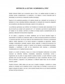 Síntesis de la lectura Acompañar al otro