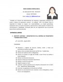 Titulada en la Carrera de Administración de Empresas, organizada y dinámica con ansias y deseos de superación, puntual en cualquier área de trabajo, Poseo la capacidad de trabajar en equipo, con responsabilidad y un rápido aprendizaje