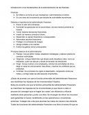 Introducción a los fundamentos de la administración de las finanzas