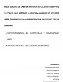 BREVE ESTUDIO DE CASO EN MATERIA DE CALIDAD DE SERVICIO ELÉCTRICO