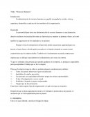 Recursos Humanos. El mobbing