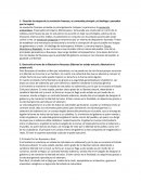 Describe las etapas de la revolución francesa, su contenido principal y el ideólogo o pensador que la inspiró