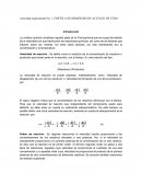 Actividad experimental No. 1 Cinética de hidrólisis de acetato de etilo