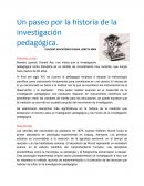 Un paseo por la historia de la investigación pedagógica