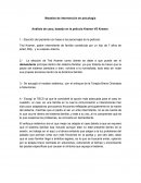 Modelos de intervención en psicología