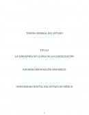 La soberanía en la era de la Globalización