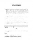 TALLER DE RECUPERACION “VETAJAS DEL COMERCIO”