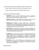 ¿Cuáles son las funciones que los alimentos cumplen en los seres vivos?