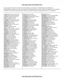 VOCABULARIO ORTOGRÁFICO