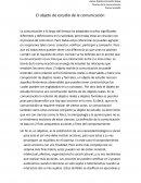El objeto de estudio de la comunicación
