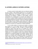 EL INTERÉS JURÍDICO E INTERÉS LEGÍTIMO.