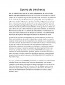 Guerra de trincheras Soy el soldado Forest uno de los pocos sobrevivientes