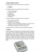 Los equipos usados durante el experimento fueron los siguientes: Informe 2 laboratorio quimica general UNI
