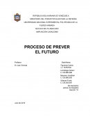 AMPLIACIÓN CASACOIMA PROCESO DE PREVER EL FUTURO