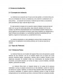 Violencia Intrafamiliar Concepto de violencia