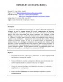 TIPOLOGÍA SOCIOLINGÜÍSTICA