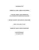 Filosofia y sociologia de la educacion en una tabla comparativa