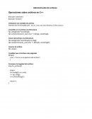 Operaciones sobre archivos en C++
