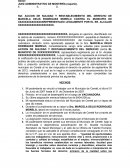 Accion de nulidad y restablecimiento del derecho