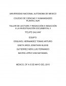 PLANTEL SUR TALLER DE LECTURA Y REDACCIÓN E INDUCCIÓN A LA INVESTIGACIÓN DOCUMENTAL ll