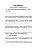 Entorno al hombre Análisis capítulo 6: La corrupción de la verdad