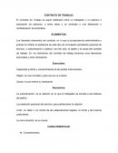 CONTRATO DE TRABAJO. ELEMENTOS